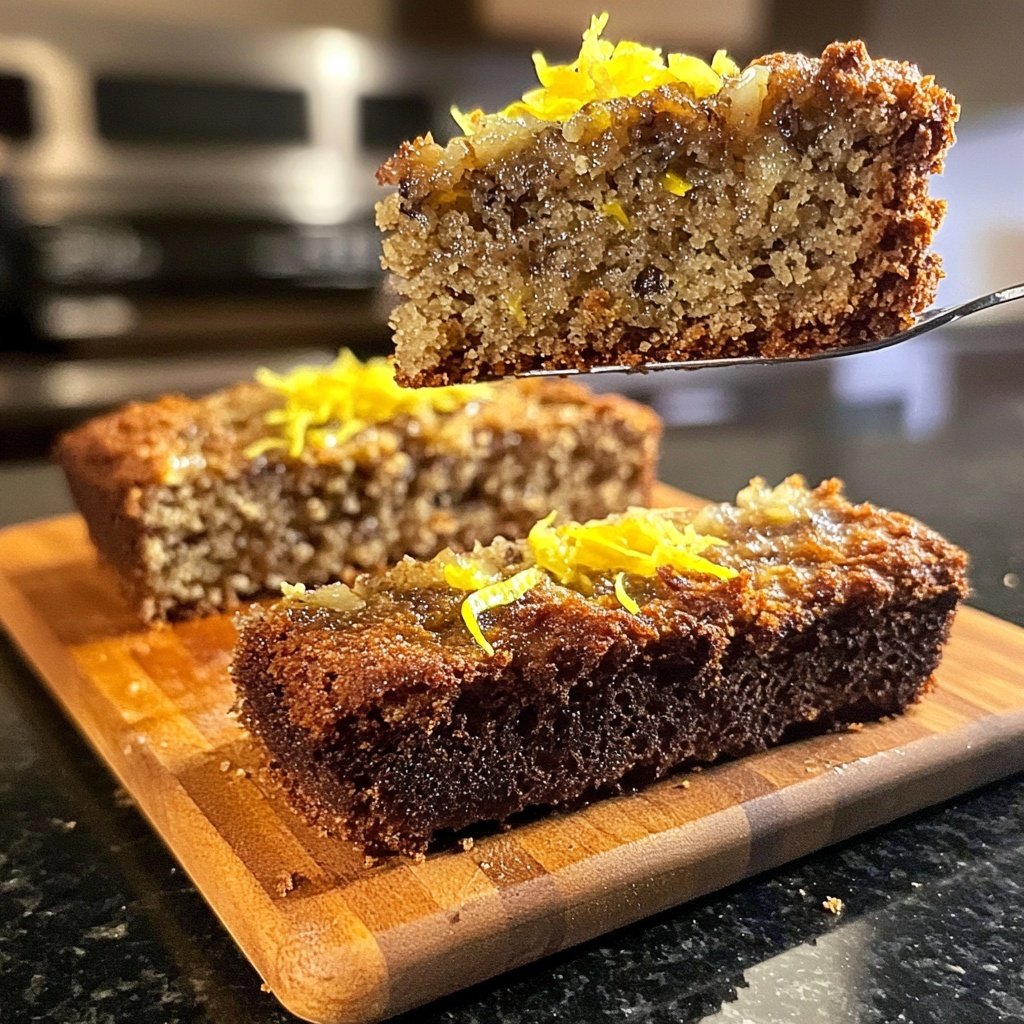 Bananenbrot mit Zitronenabrieb