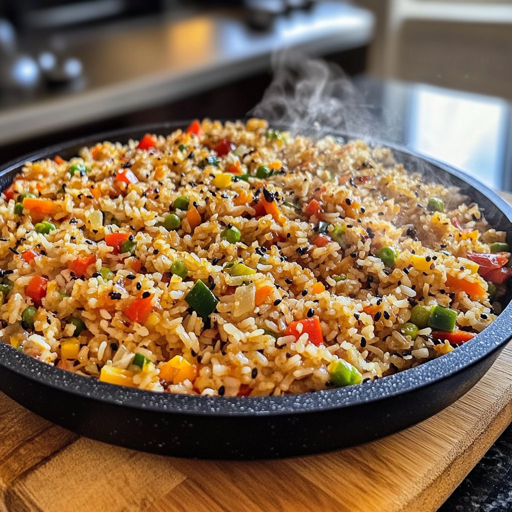 Gebratener Reis mit Sesamöl