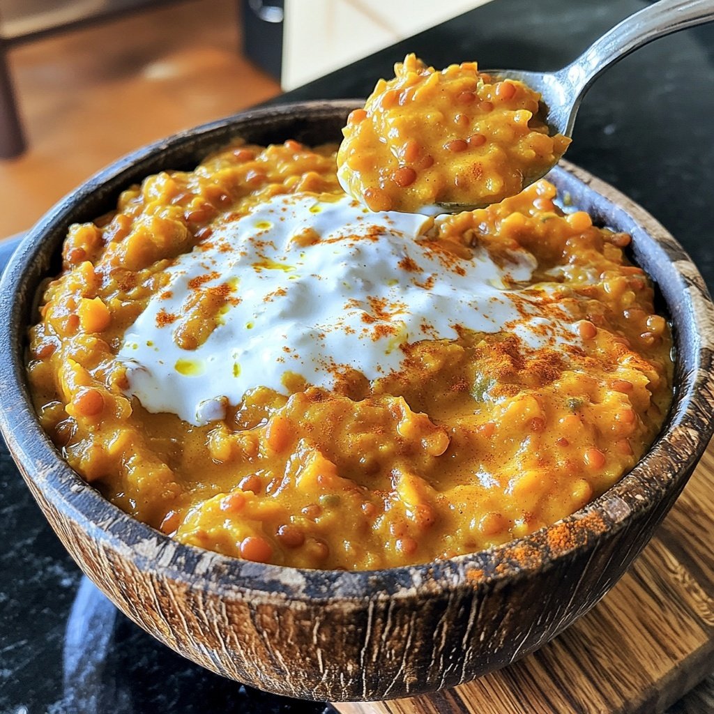 Rotes Linsencurry mit Kokosmilch