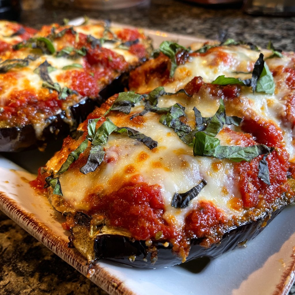 Auberginen mediterran gebacken