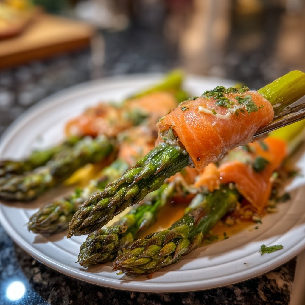 Grüner Spargel Mit Lachs