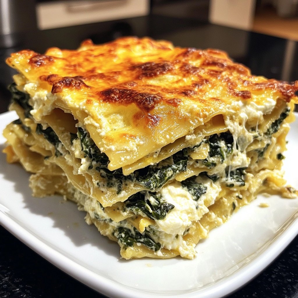Lasagne mit Spinat und Ricotta