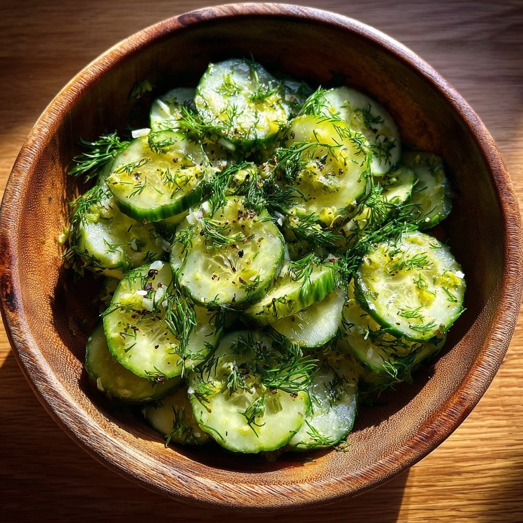 Gurkensalat Zum Grillen Mit Dill