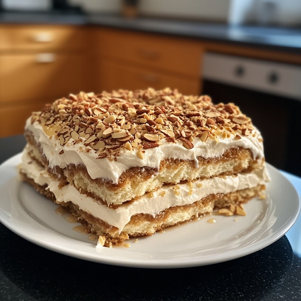 Bienenstich-Tiramisu ohne Alkohol