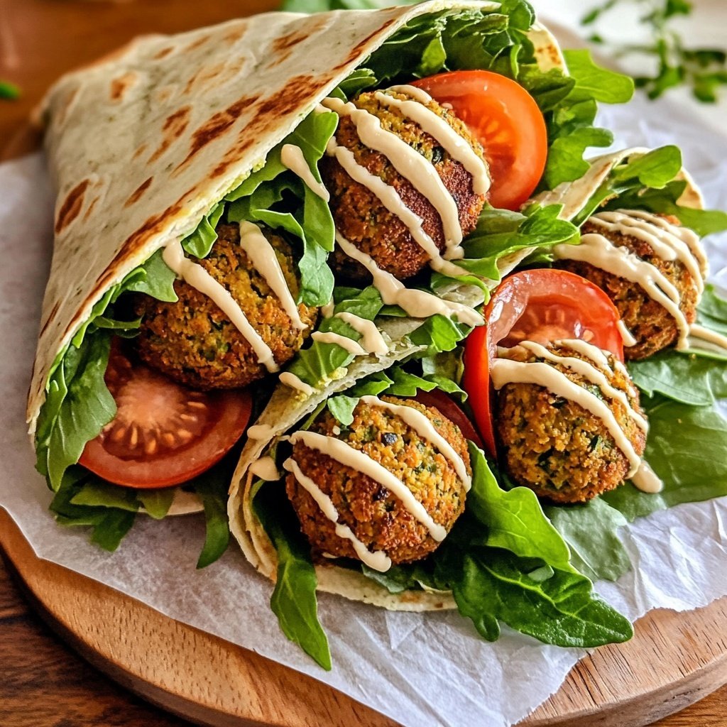 Falafel im Wrap