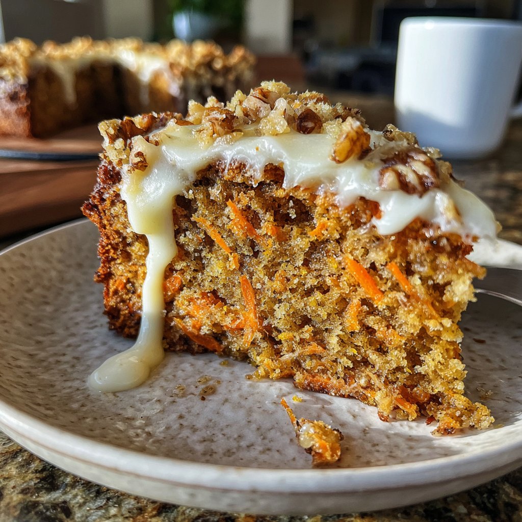 Gesunder Kuchen mit Karotte