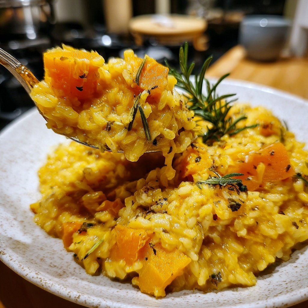 Risotto mit Kürbis und Rosmarin