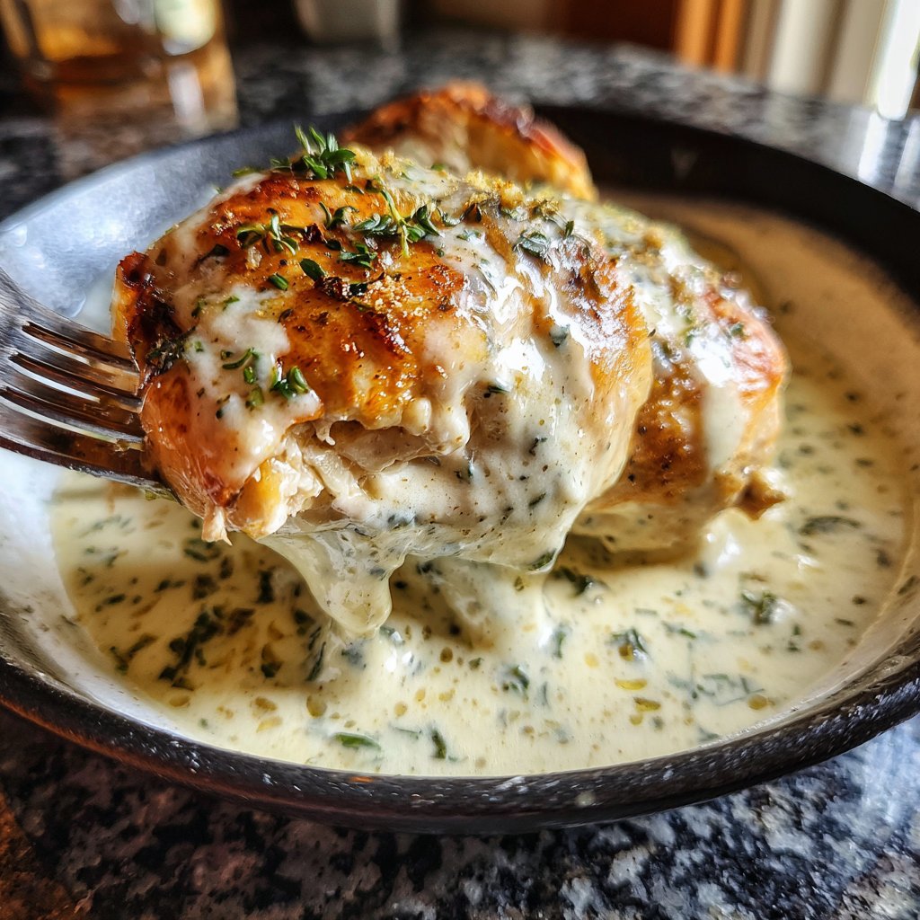 Hähnchenbrust in Sahnesauce