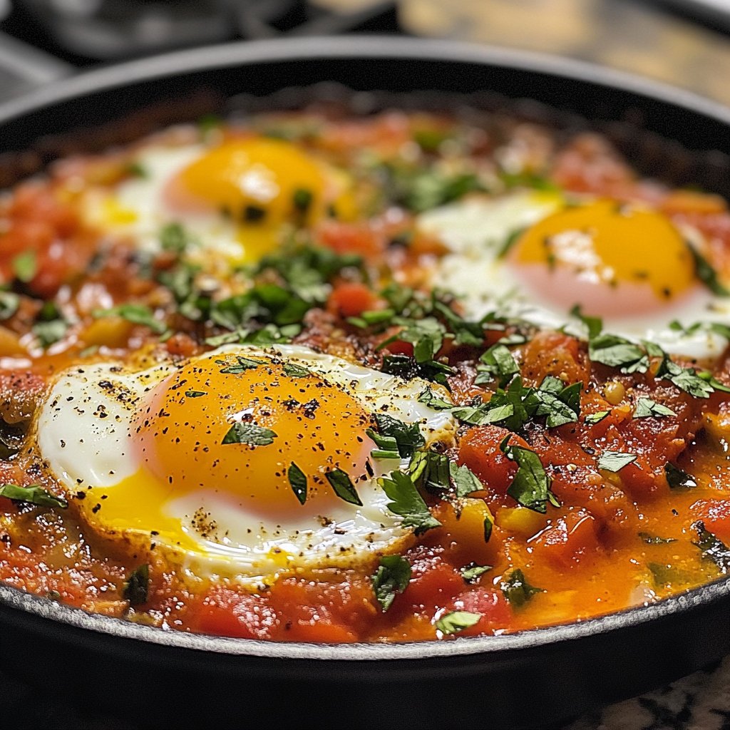 Shakshuka mit Knoblauch